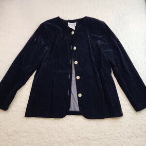 Bedford Fair Jacket 6 Black Velvet Ren Faire Whimsy Goth Victorian Fairy